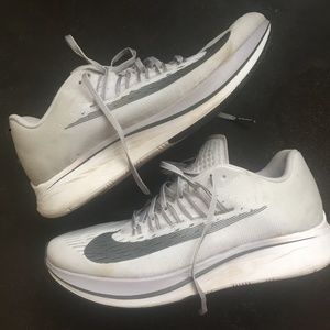 Nike Zoom Fly White + Black 9.5